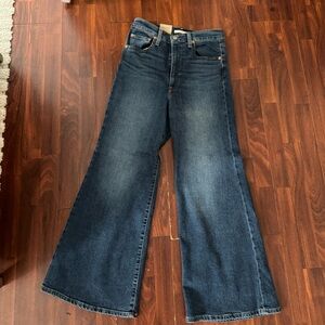 Wrangler Dark Blue Wide-Leg Women's Jeans